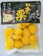 日本の栗水煮